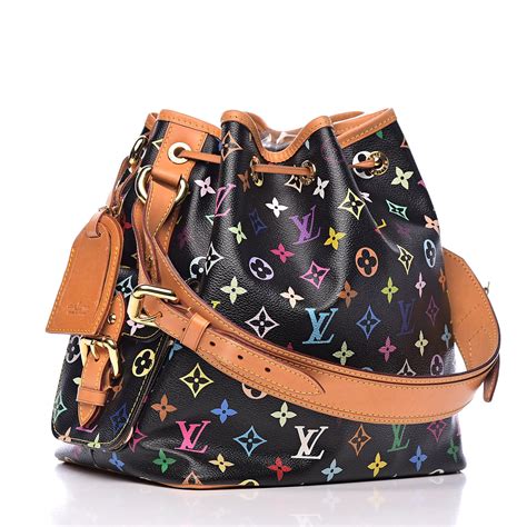 louis vuitton multicolor petit noe black